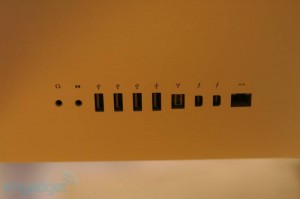 iMac 2011 - порты на задней стенке